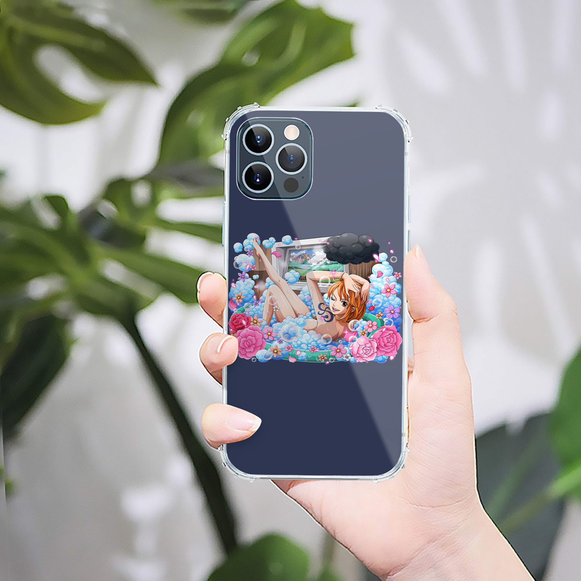 （画像用） ワンピース ナミ ONE PIECE Nami 【iPhone 12シリーズ対応】透明スマホケース（クリアソフトケース）